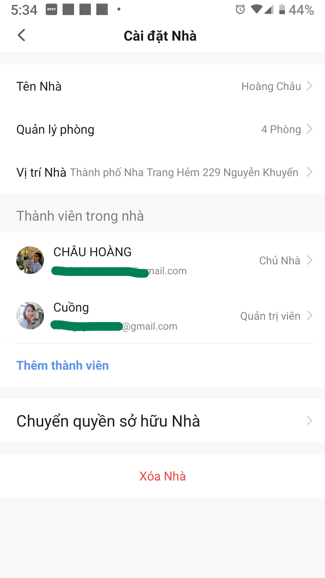 Chia sẽ với nhiều tài khoản trong gia đình