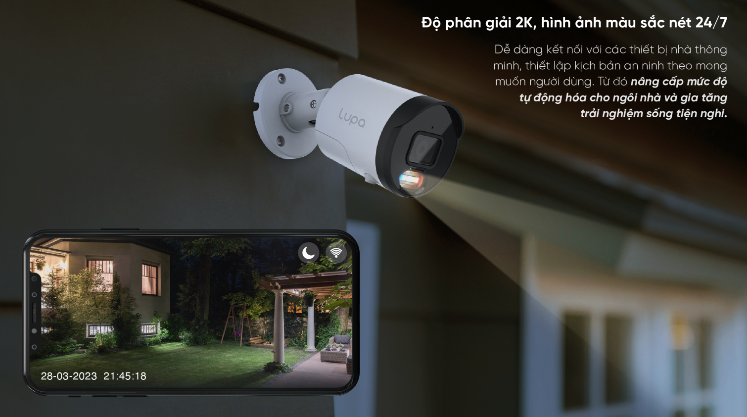 Độ phân giải 2k, hình ảnh màu sắc nét 24/7